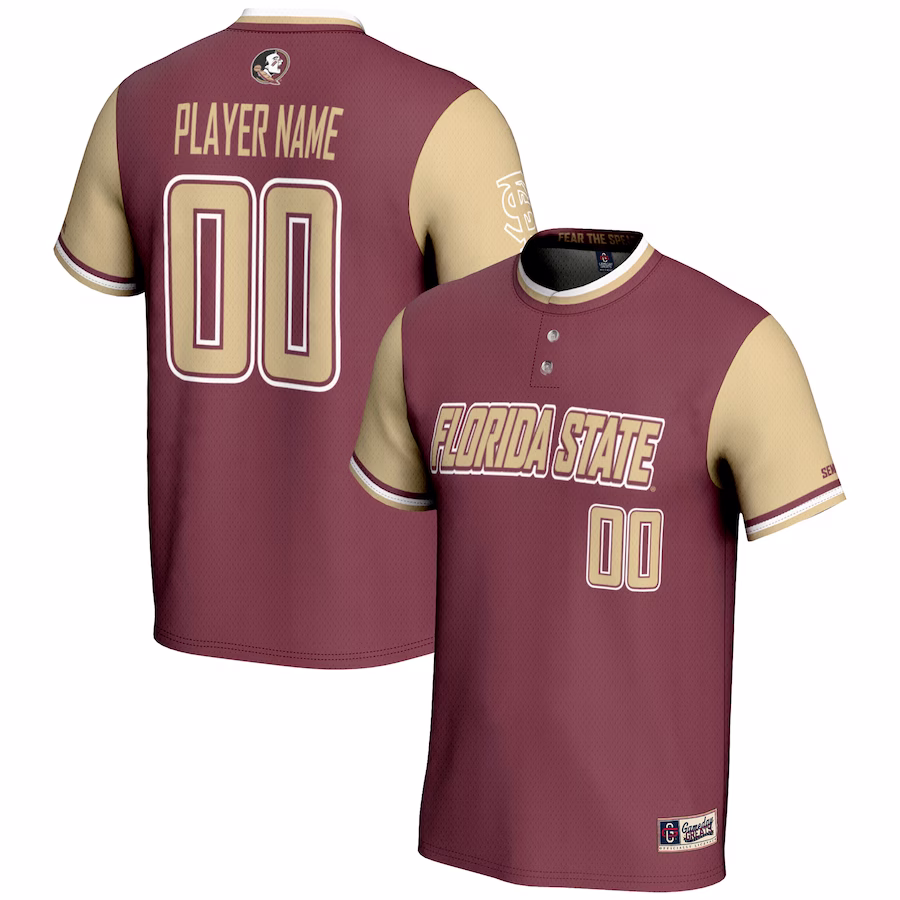 Florida State Seminoles GameDay Greats Unisex NIL Pick-A-Player Lightweight Softball Jersey - Garnet - Ujersey Shop