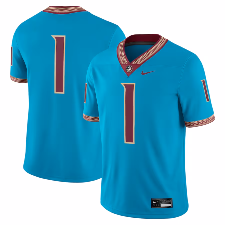 Men's Nike Turquoise Florida State Seminoles Alternate Game Jersey - Ujersey Shop