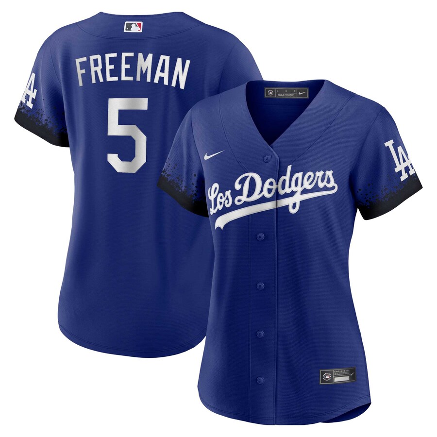 Women's Los Angeles Dodgers Freddie Freeman Nike Royal City Connect Replica Player Jersey - Ujersey Shop