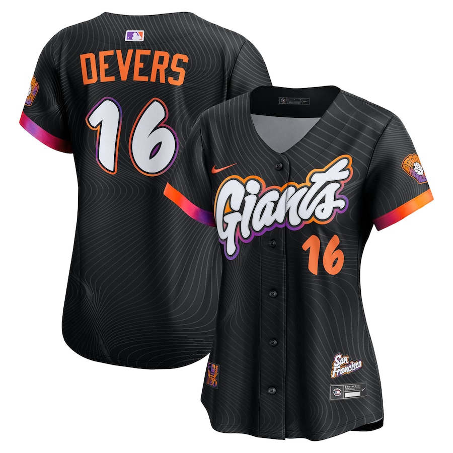 Women's San Francisco Giants Rafael Devers Nike Black 2025 City Connect Limited Player Jersey - Ujersey Shop