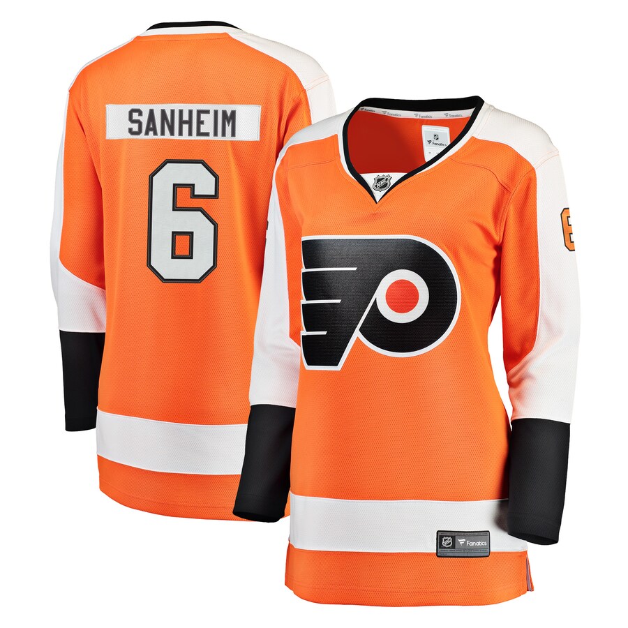 Women's Philadelphia Flyers Travis Sanheim Fanatics Branded Orange Breakaway Player Jersey - Ujersey Shop