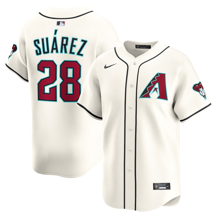 Men's Arizona Diamondbacks Eugenio Suárez Nike Cream Home Limited Player Jersey - Ujersey Shop
