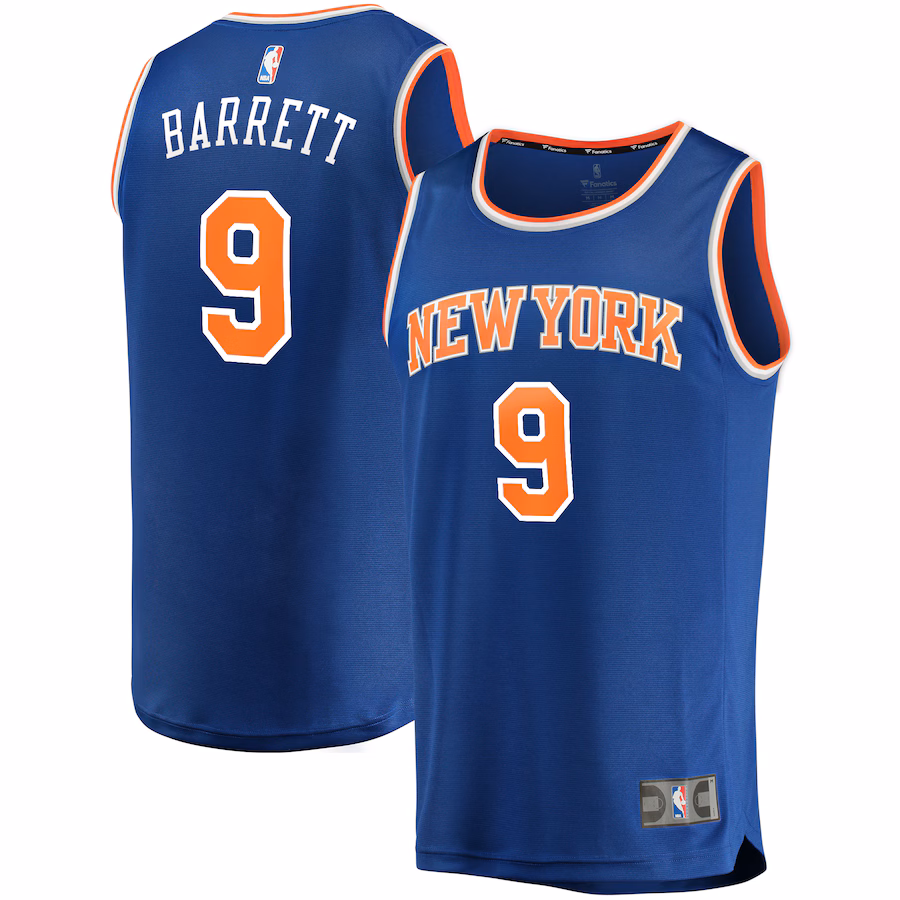 Men's New York Knicks RJ Barrett Fanatics Royal Fast Break Replica Jersey - Icon Edition - Ujersey Shop