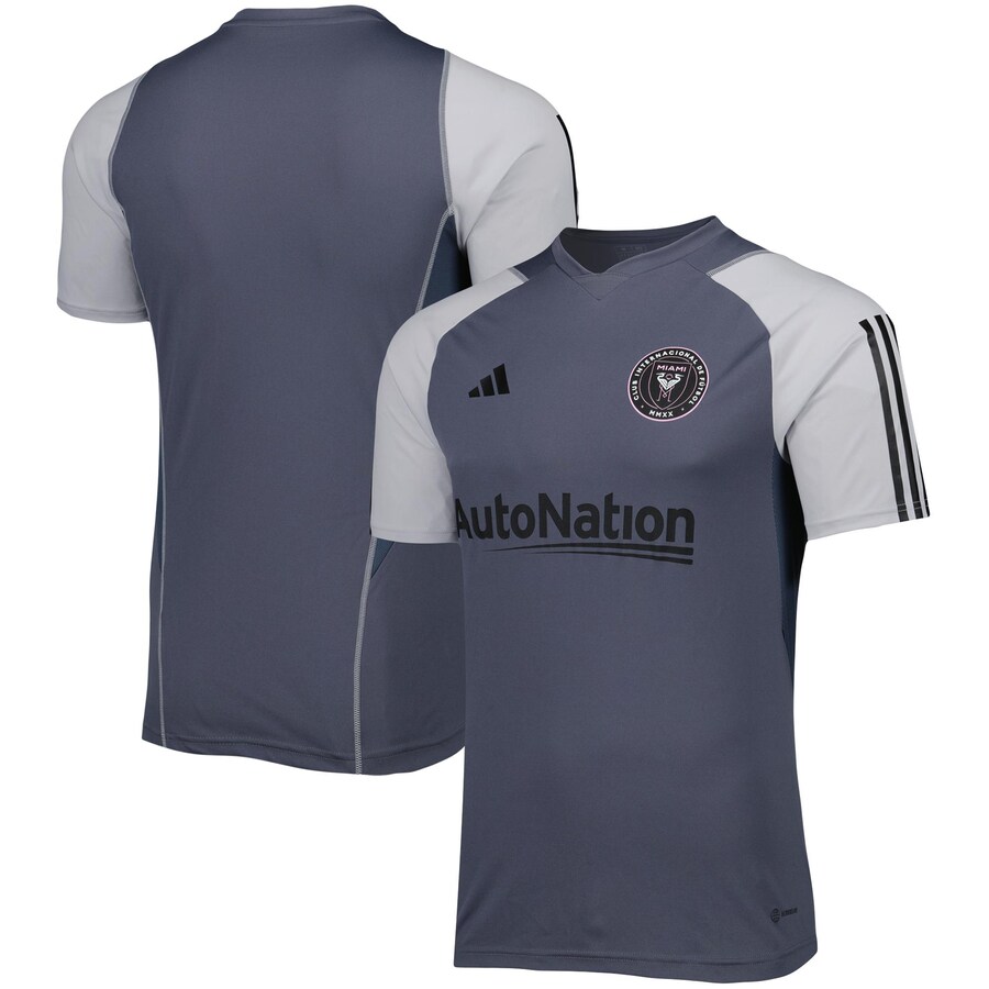 Men's Inter Miami CF adidas Gray 2023 On-Field Training Jersey - Ujersey Shop