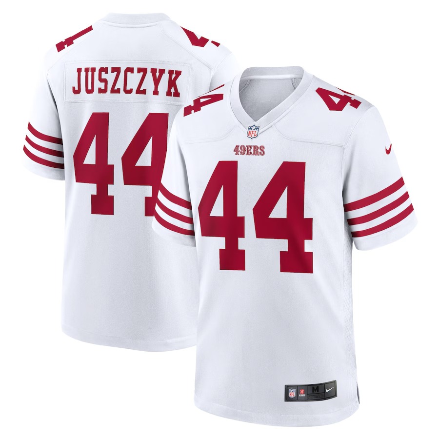Men's San Francisco 49ers Kyle Juszczyk Nike White Player Game Jersey - Ujersey Shop
