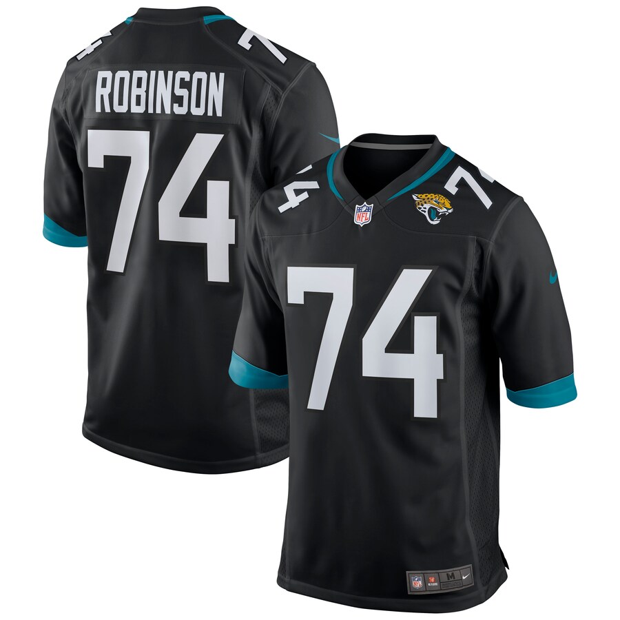 Men's Jacksonville Jaguars Cam Robinson Nike Black Game Jersey - Ujersey Shop