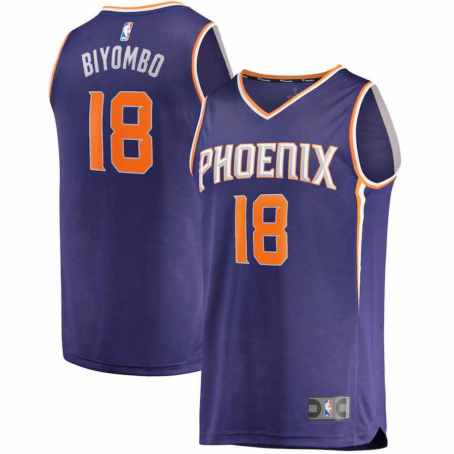 Men's Phoenix Suns Bismack Biyombo Fanatics Purple Fast Break Replica Jersey - Icon Edition - Ujersey Shop