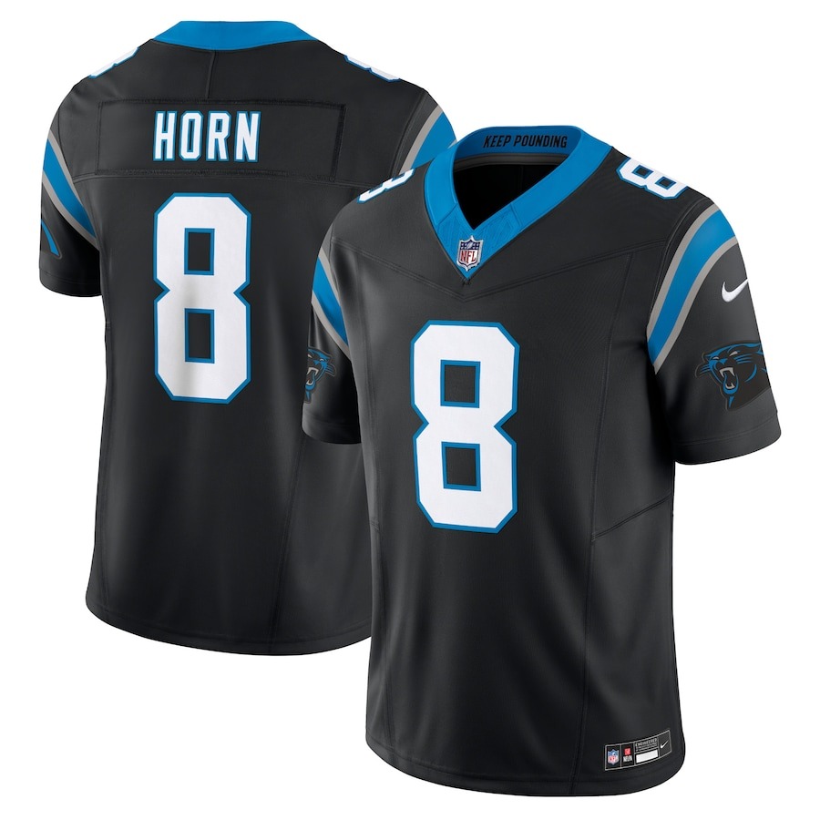 Men's Carolina Panthers Jaycee Horn Nike Black Vapor F.U.S.E. Limited Jersey - Ujersey Shop
