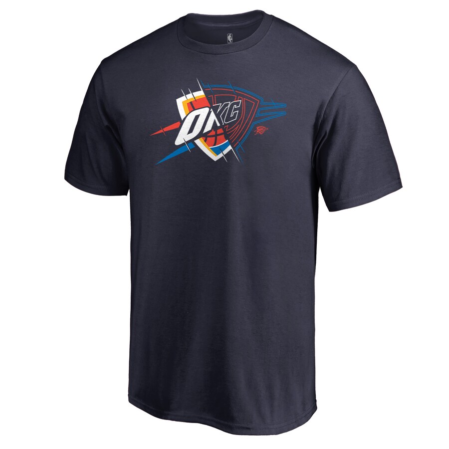 Men's Oklahoma City Thunder Navy X-Ray T-Shirt - Ujersey Shop