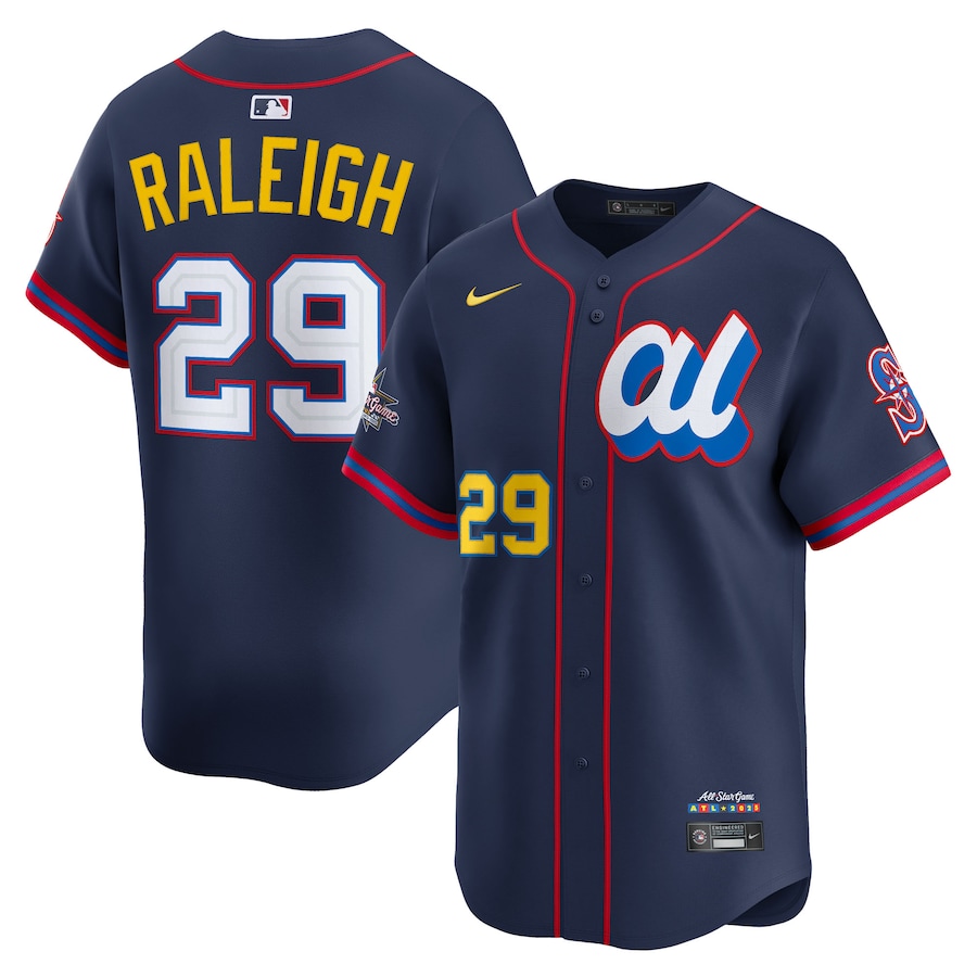 Men's American League Cal Raleigh Nike Navy 2025 All-Star Edition Limited Player Jersey - Ujersey Shop