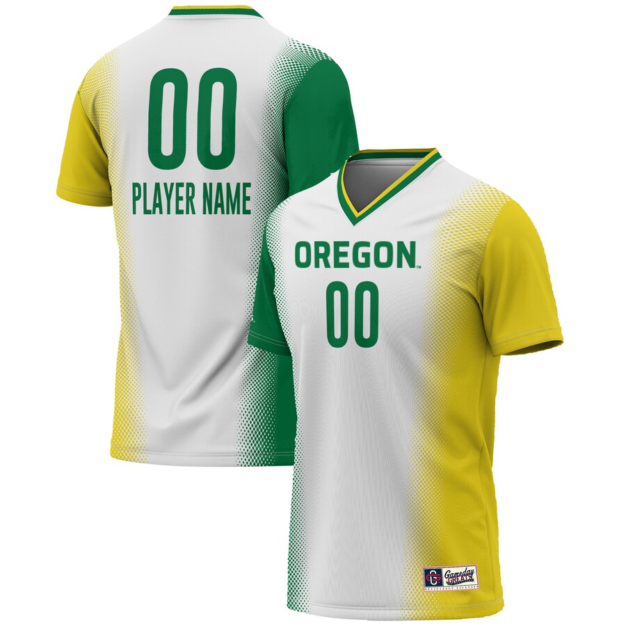Oregon Ducks GameDay Greats Unisex NIL Pick-A-Player Lightweight Women's Soccer Jersey - White - Ujersey Shop
