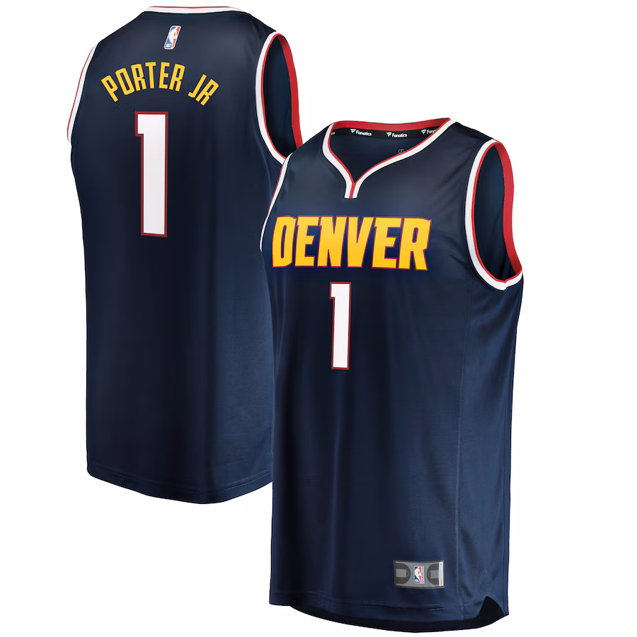 Men's Denver Nuggets Michael Porter Jr. Fanatics Blue Fast Break Replica Jersey - Icon Edition - Ujersey Shop