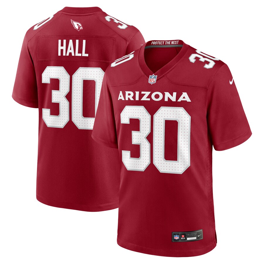Men's Arizona Cardinals Darren Hall Nike Cardinal Team Game Jersey - Ujersey Shop