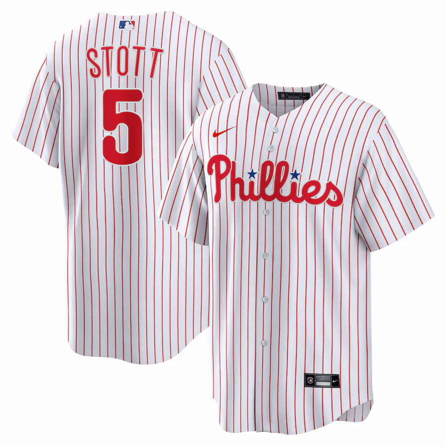 Youth Philadelphia Phillies Bryson Stott Nike White Home Replica Jersey - Ujersey Shop
