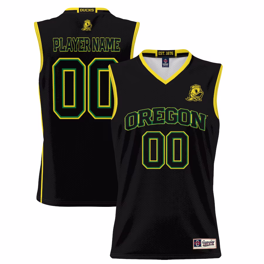 Oregon Ducks GameDay Greats Youth NIL Pick-A-Player Lightweight Basketball Jersey - Black - Ujersey Shop