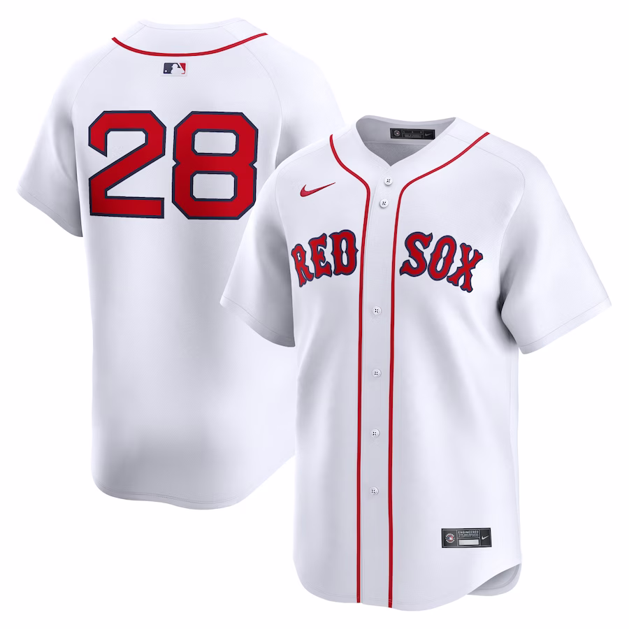 Men's Boston Red Sox Corey Kluber Nike White Home Limited Player Jersey - Ujersey Shop