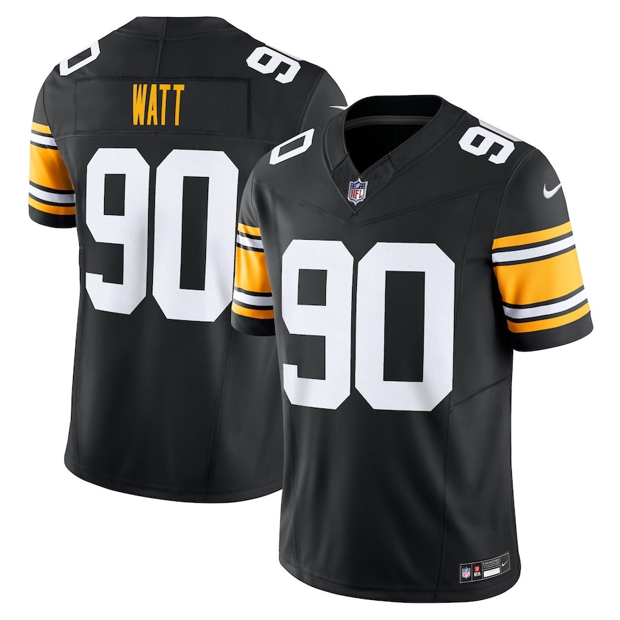 Men's Pittsburgh Steelers T.J. Watt Nike Black Vapor F.U.S.E. Limited Jersey - Ujersey Shop
