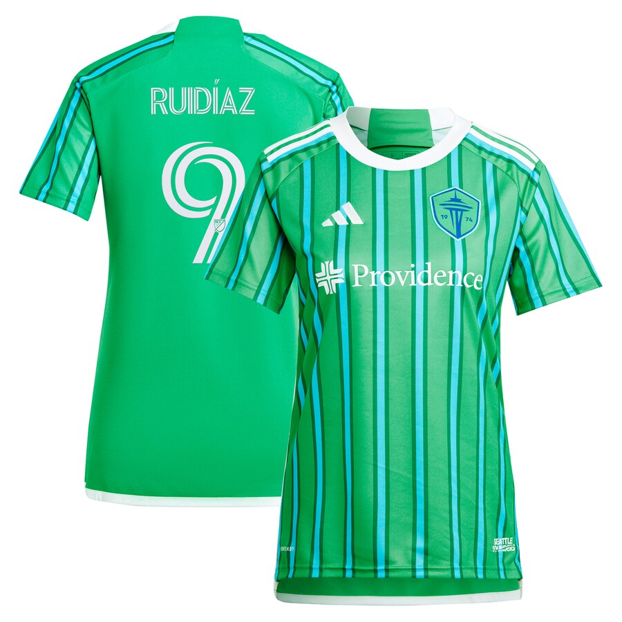 Women's Seattle Sounders FC Raul Ruidiaz adidas Green 2024 The Anniversary Kit Replica Player Jersey - Ujersey Shop
