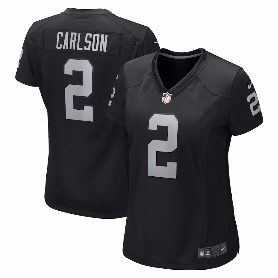 Women's Las Vegas Raiders Daniel Carlson Nike Black Game Jersey - Ujersey Shop