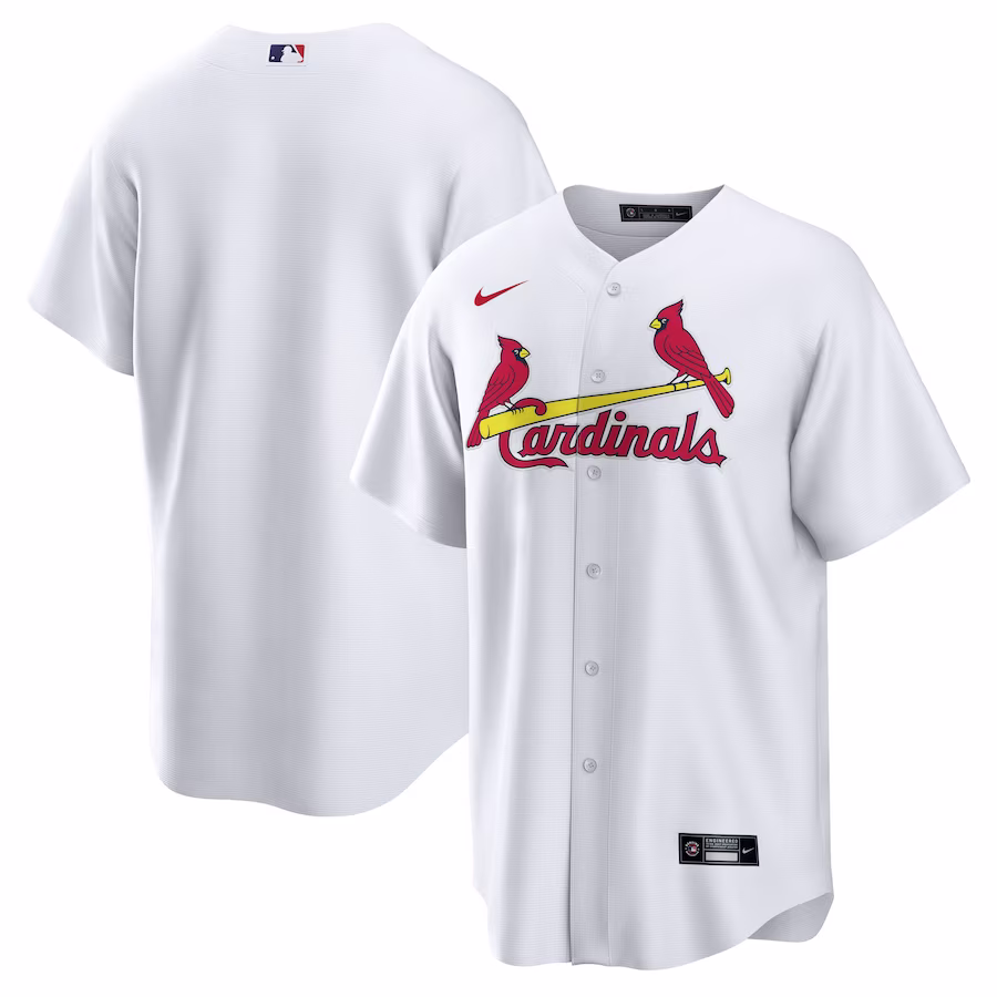 Men's St. Louis Cardinals Nike White Home Blank Replica Jersey - Ujersey Shop