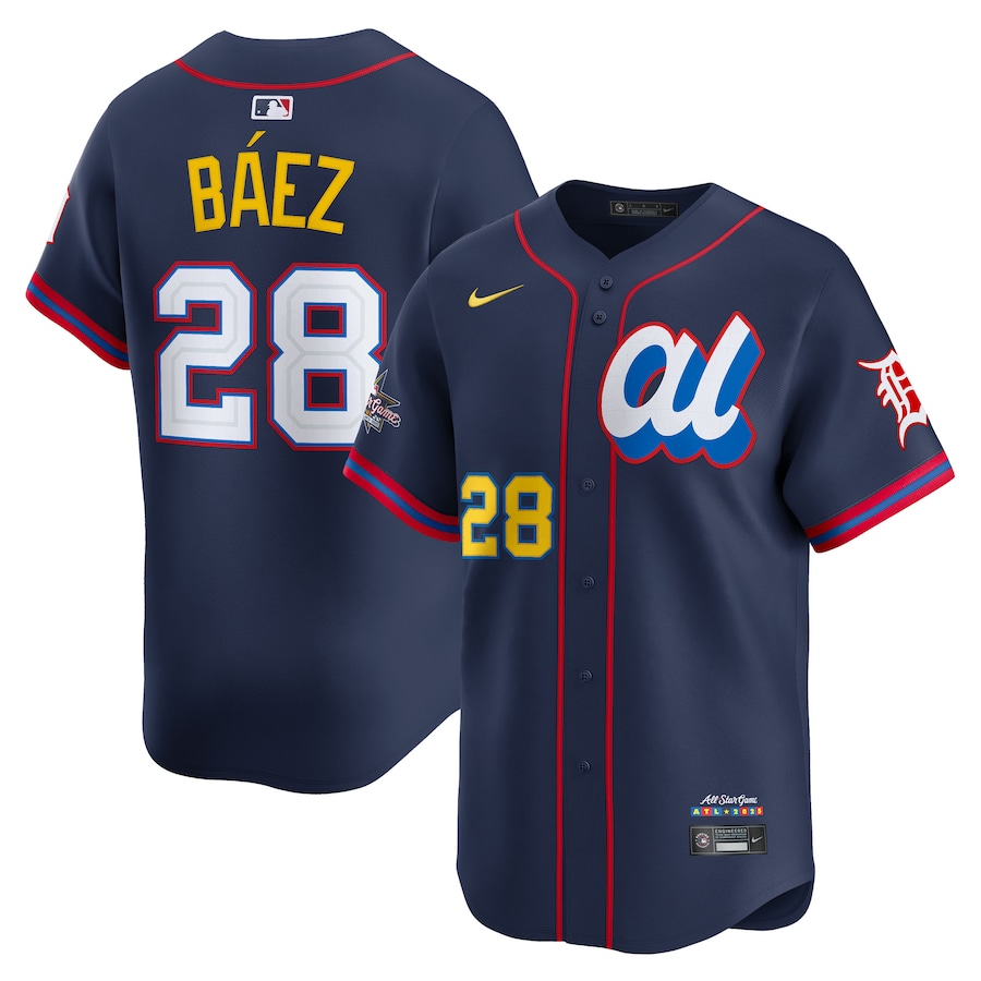 Men's American League Javier Báez Nike Navy 2025 All-Star Edition Limited Player Jersey - Ujersey Shop