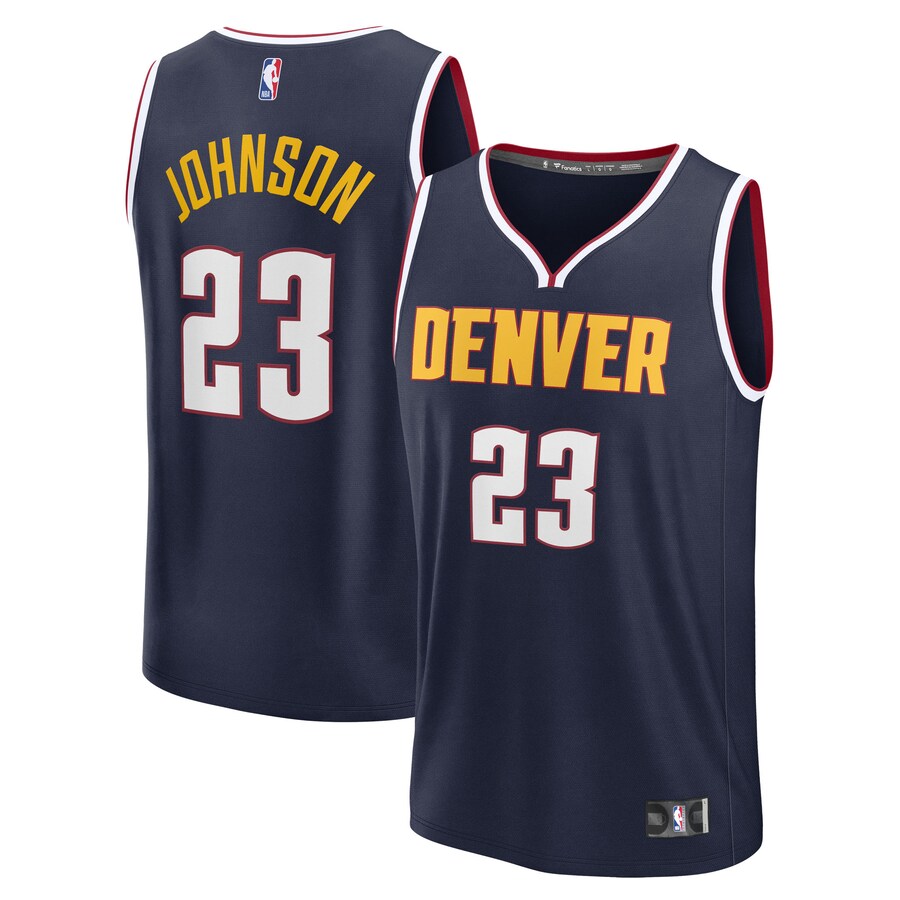 Youth Denver Nuggets Cameron Johnson Fanatics Navy Fast Break Replica Jersey - Icon Edition - Ujersey Shop