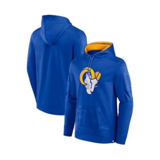 Men's Los Angeles Rams Royal On The Ball Pullover Hoodie - Ujersey Shop