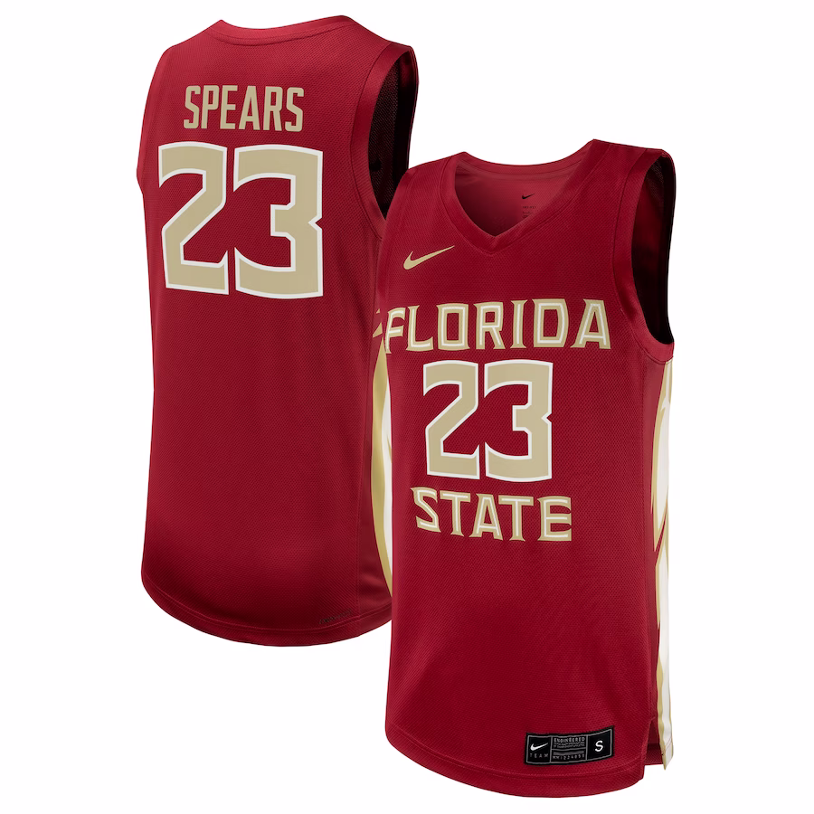 Primo Spears Florida State Seminoles Nike NIL Men's Basketball Replica Player Jersey - Garnet - Ujersey Shop