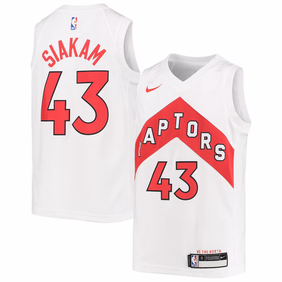 Youth Toronto Raptors Pascal Siakam Nike White Swingman Jersey - Association Edition - Ujersey Shop