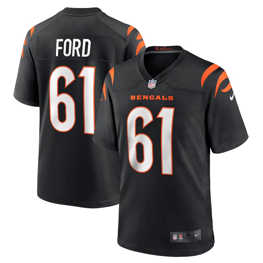 Men's Cincinnati Bengals Cody Ford Nike Black Game Jersey - Ujersey Shop