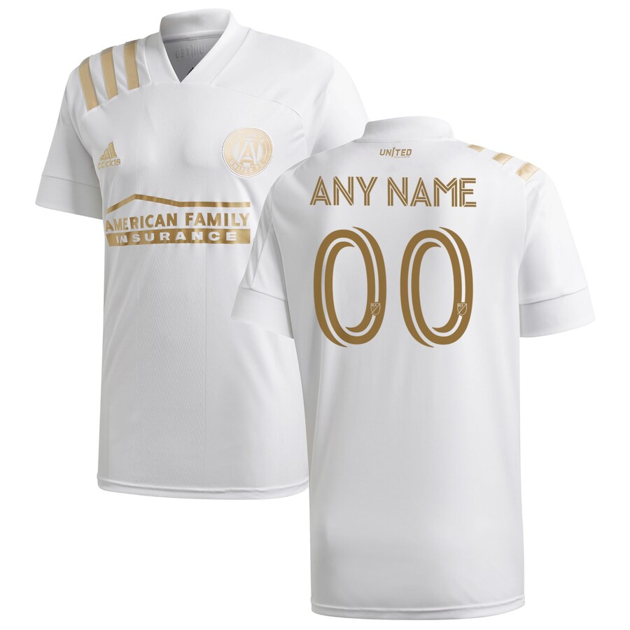 Men's Atlanta United FC adidas White 2020 Kings Custom Replica Jersey - Ujersey Shop