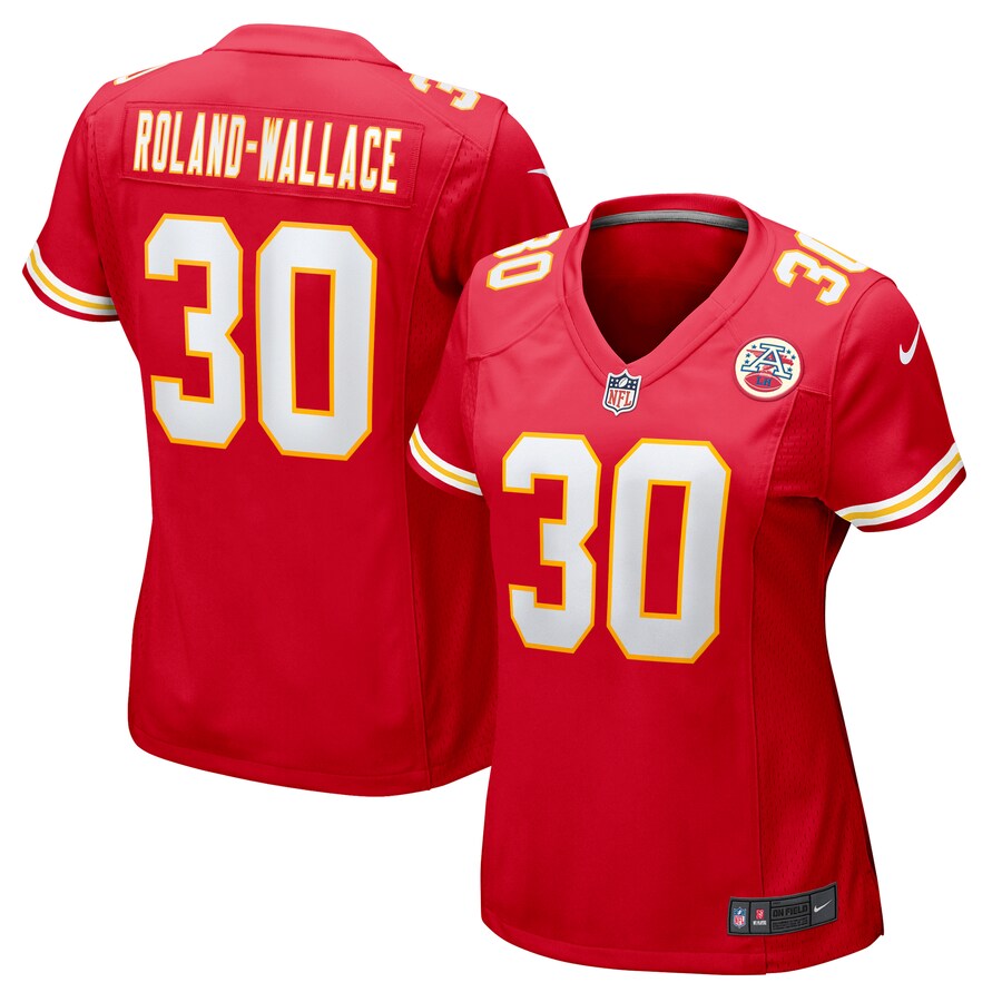 Women's Kansas City Chiefs Chris Roland-Wallace Nike Red Game Jersey - Ujersey Shop