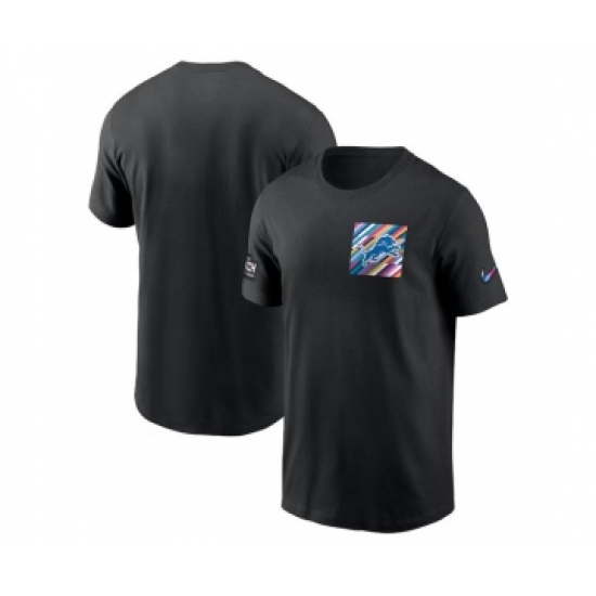 Men's Detroit Lions Black 2023 Crucial Catch Sideline Tri-Blend T-Shirt - Ujersey Shop
