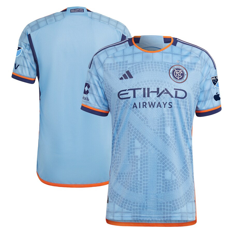 Men's New York City FC  adidas Sky Blue 2024 The Interboro Kit Authentic Patch Jersey - Ujersey Shop