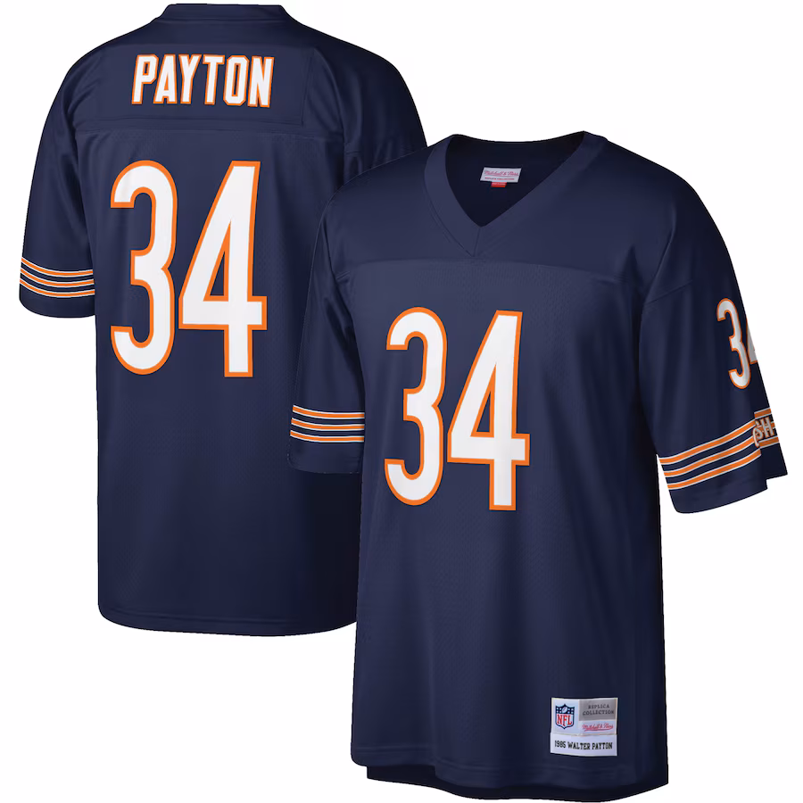 Men's Chicago Bears Walter Payton Mitchell & Ness Navy Legacy Replica Jersey - Ujersey Shop