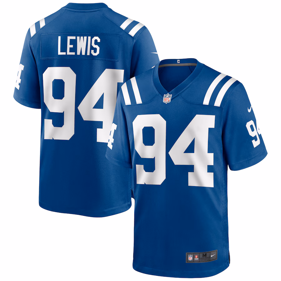 Men's Indianapolis Colts Tyquan Lewis Nike Royal Game Jersey - Ujersey Shop