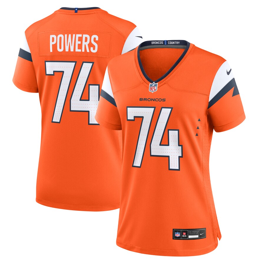 Women's Denver Broncos Ben Powers Nike Orange Team Game Jersey - Ujersey Shop