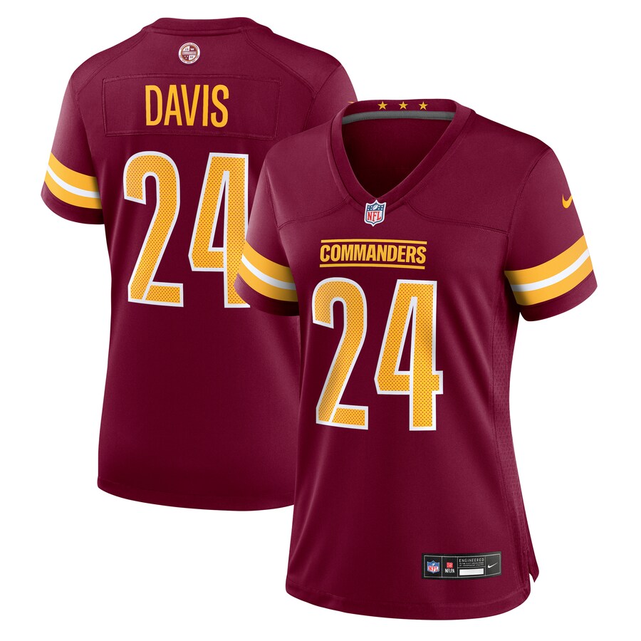 Women's Washington Commanders Michael Davis Nike Burgundy Team Game Jersey - Ujersey Shop