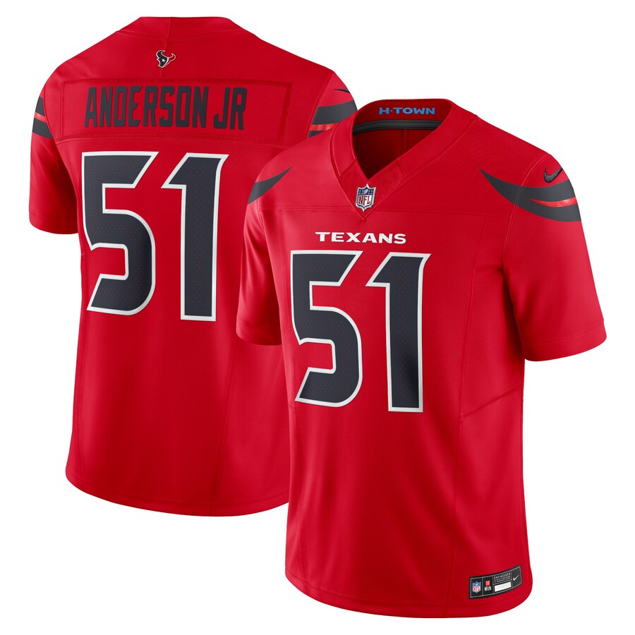 Men's Houston Texans Will Anderson Jr. Nike Red Alternate Vapor F.U.S.E. Limited Jersey - Ujersey Shop