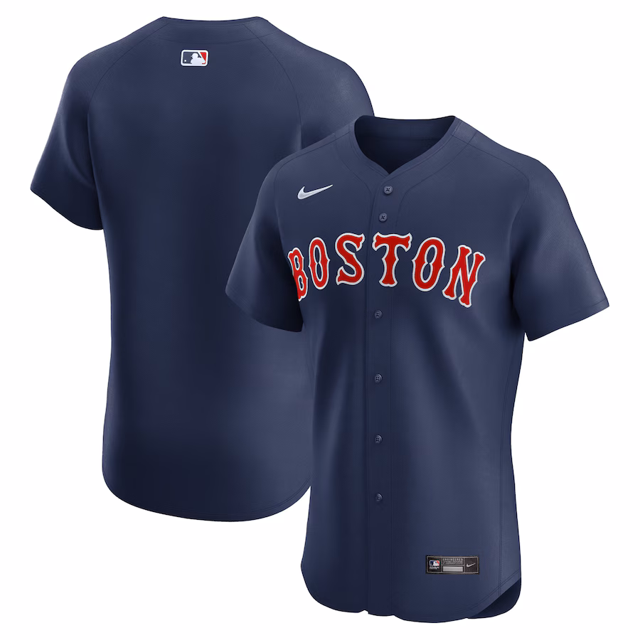 Men's Boston Red Sox Nike Navy Alternate Elite Jersey - Ujersey Shop