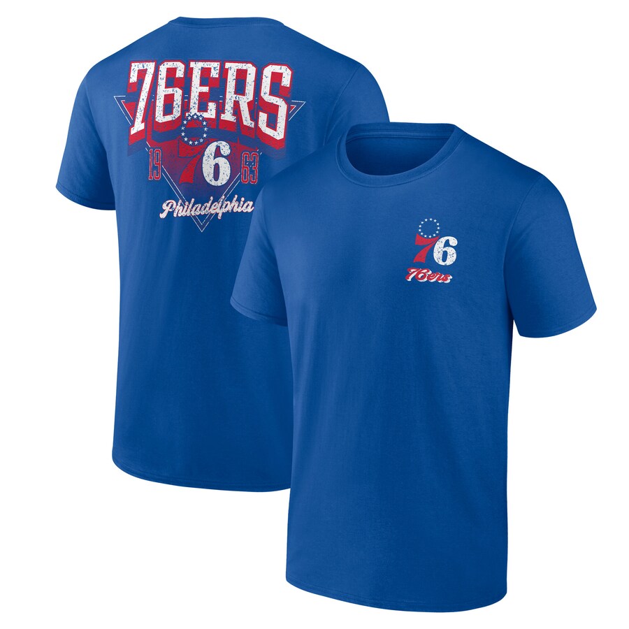 Men's Philadelphia 76ers Royal Never Over T-Shirt - Ujersey Shop