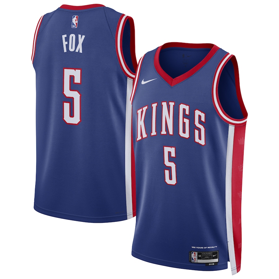 Unisex Sacramento Kings De'Aaron Fox Nike Blue 2024/25 Swingman Player Jersey - City Edition - Ujersey Shop