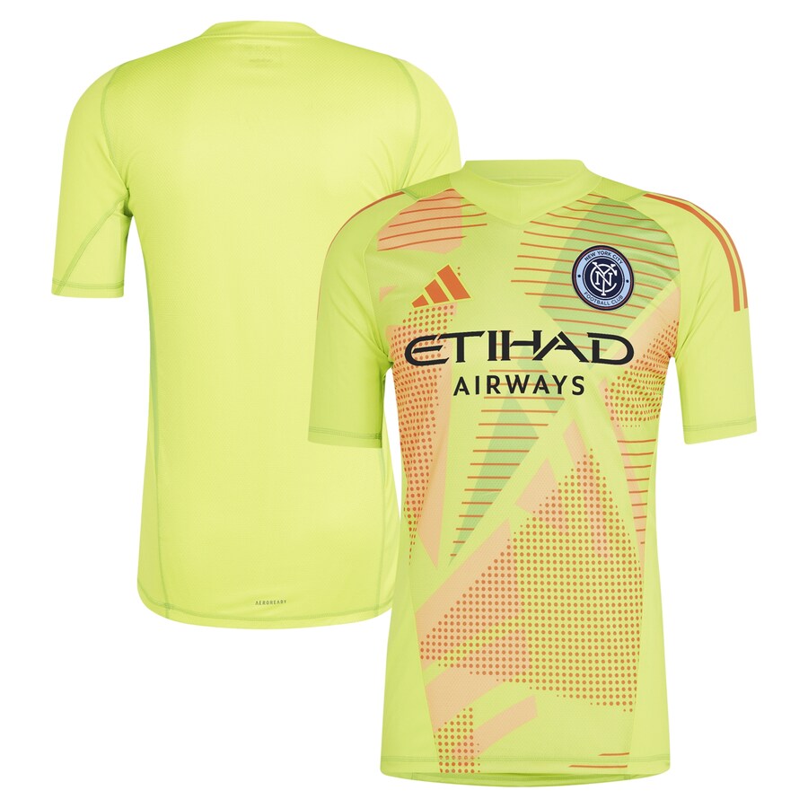 Men's New York City FC adidas Yellow 2024 Goalkeeper Jersey - Ujersey Shop