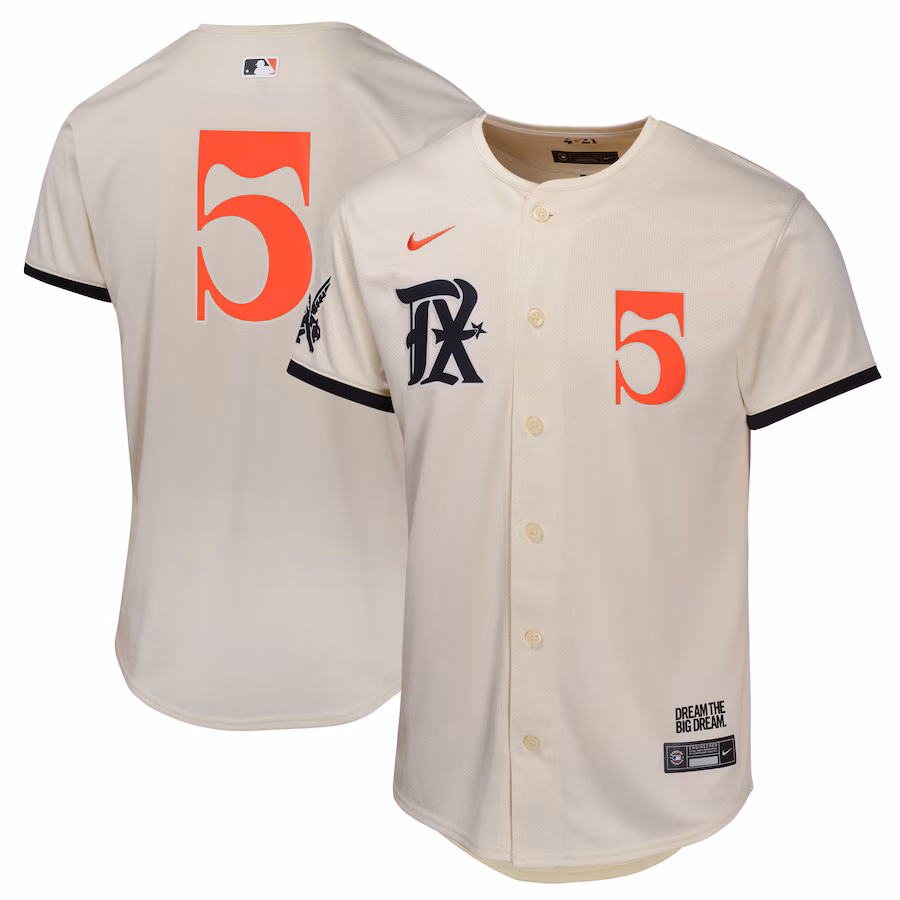 Youth Texas Rangers Corey Seager Nike Natural City Connect Limited Player Jersey - Ujersey Shop