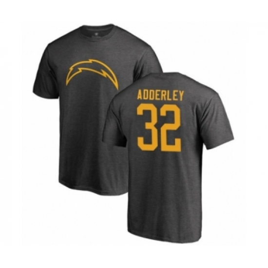 Football Los Angeles Chargers #32 Nasir Adderley Ash One Color T-Shirt - Ujersey Shop