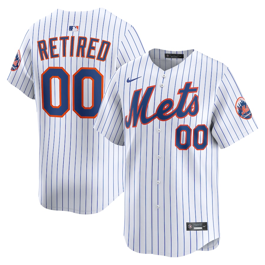 Men's New York Mets Nike White Home Limited Pick-A-Player Retired Roster Jersey - Ujersey Shop