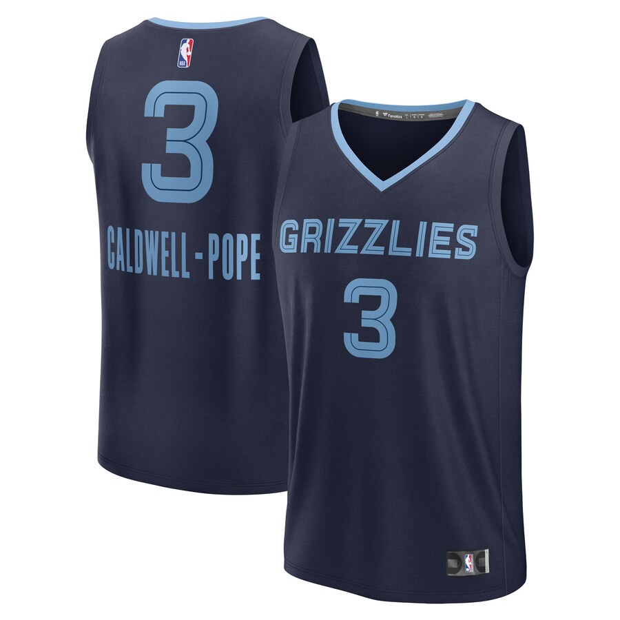 Youth Memphis Grizzlies Kentavious Caldwell-Pope Fanatics Navy Fast Break Replica Player Jersey - Icon Edition - Ujersey Shop