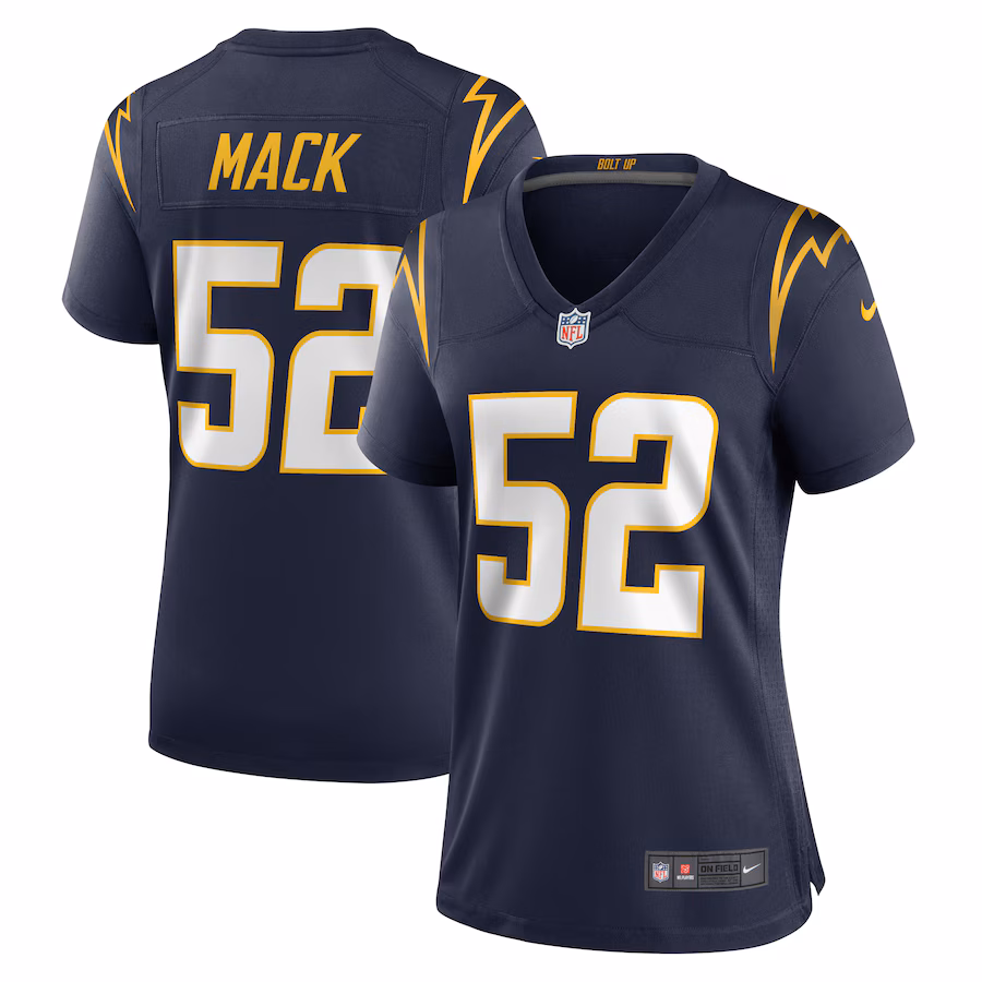 Women's Los Angeles Chargers Khalil Mack Nike Navy Alternate Game Jersey - Ujersey Shop