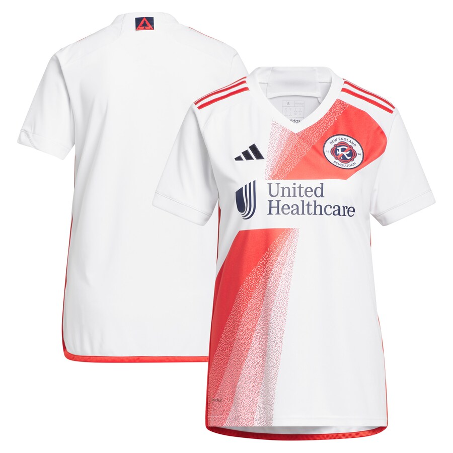 Women's New England Revolution adidas White 2023 Defiance Replica Jersey - Ujersey Shop