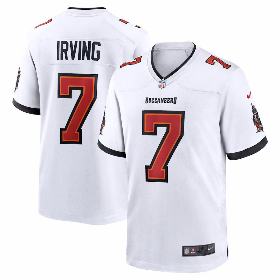 Men's Tampa Bay Buccaneers Bucky Irving Nike White Game Jersey - Ujersey Shop